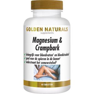 Golden Naturals Magnesium & Crampbark (60 tabletten)
