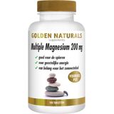 Golden Naturals Multiple Magnesium 200 mg 180 veganistische tabletten