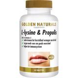 Golden Naturals - L-Lysine & Propolis - 60 Capsules - Met Zink en Vitamine C
