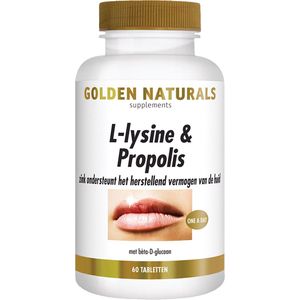 Golden Naturals L-lysine & Propolis 60 vegetarische tabletten