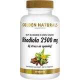Golden Naturals Rhodiola 2500 mg 60 veganistische tabletten