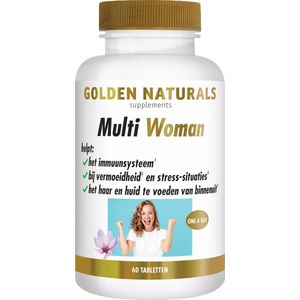 Golden Naturals - Multi Woman - Multivitaminen - 60 Vegetarische Tabletten