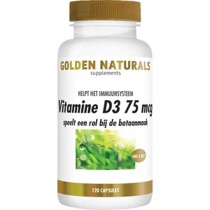 Golden Naturals Vitamine D3 75 mcg (120 softgel capsules)