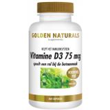 Golden Naturals Vitamine D3 75 mcg 360 softgel capsules