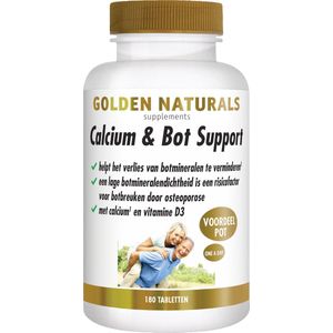 Golden Naturals Calcium & Bot Support (180 vegetarische tabletten)