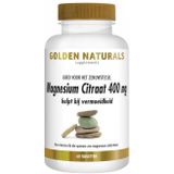 Golden Naturals Magnesium Citraat 400 mg 60 veganistische tabletten