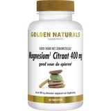 Golden Naturals Magnesium Citraat 400 mg 60 veganistische tabletten