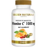 Golden Naturals Vitamine C 1000 mg met rozenbottel 60 veganistische tabletten