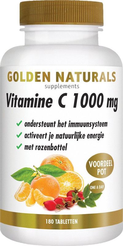 Vitamine C - 1000 mg - Rozenbottel - Supplement