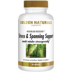 Golden Naturals Stress & Spanning Support (60 vegetarische capsules)