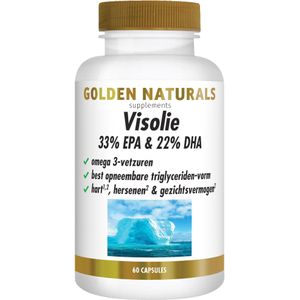 Golden Naturals Visolie 33% EPA & 22% DHA (60 softgel capsules)