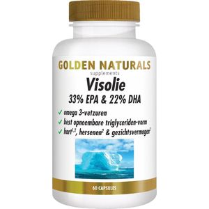 Golden Naturals Visolie 33% EPA & 22% DHA (60 softgel capsules)