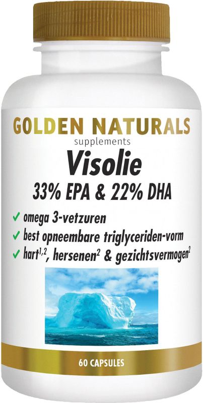Golden Naturals Visolie 33% EPA & 22% DHA (60 softgel capsules)