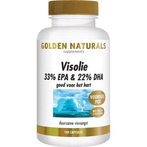 Golden Naturals Visolie 33% EPA & 22% DHA 180 softgel capsules