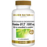 Vitamine B12 1000 mcg van Golden Naturals 100 veganistische zuigtabletten