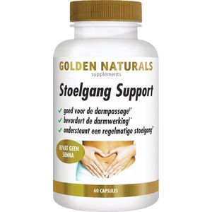Golden Naturals - Stoelgang Support - Capsules - Volzaadvezels - 60 Stuks