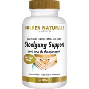Golden Naturals - Stoelgang Support - Capsules - Volzaadvezels - 60 Stuks