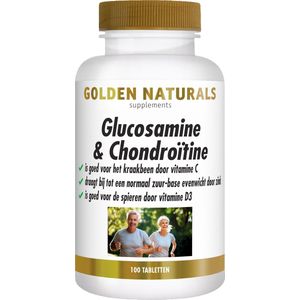 Golden Naturals Glucosamine & Chondroitine 100 tabletten