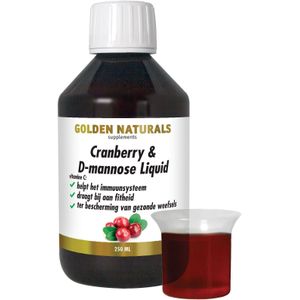 Golden Naturals Cranberry & D-mannose Liquid 250 milliliter