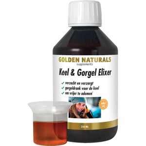 Golden Naturals - Keel & Gorgel Elixer - 250 Milliliter - Natuurlijke Ingrediënten