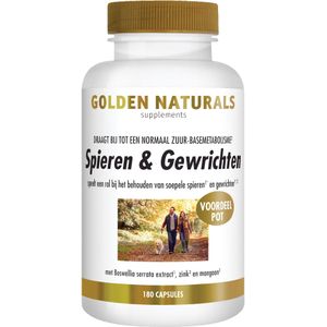 Golden Naturals Spieren en gewrichten 180 capsules