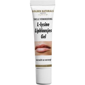 Golden Naturals L-lysine Lipblaasjes Gel  15 milliliter