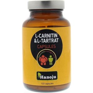 Hanoju L-Carnitine & L-Tartraat 150 Vegetarische capsules