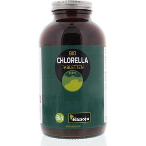 Hanoju Chlorella 400 mg glas flacon biologisch 800 tabletten