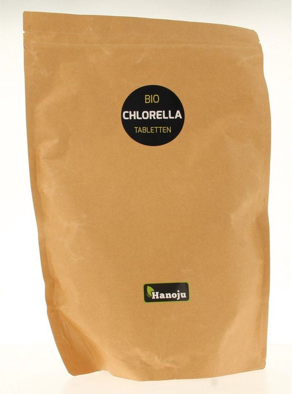 Hanoju Bio chlorella tabletten papier zak 2500 Tabletten