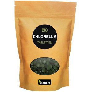 Hanoju Bio chlorella tabletten papier zak 1250 Tabletten