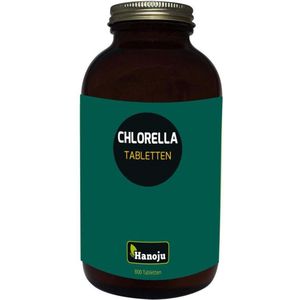 Hanoju Chlorella premium 400 mg glas flacon 800 tabletten