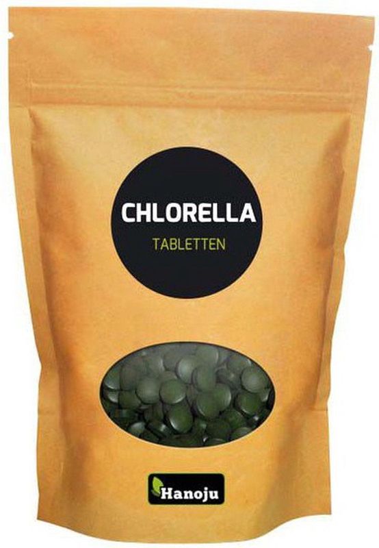Hanoju Chlorella tabletten papier zak  2500 Tabletten
