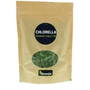 Hanoju Chlorella premium 400 mg paper bag 625 tabletten