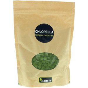 Hanoju Chlorella premium 400 mg paper bag 1250 tabletten