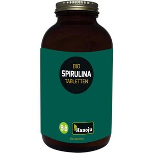 Hanoju Spirulina 400mg glas flacon bio 800 tabletten