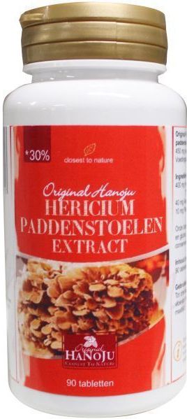 Hanoju Hericium paddenstoel extract 400 mg 90 tabletten