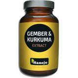 Hanoju Gember & curcuma extract 90 Vegetarische capsules
