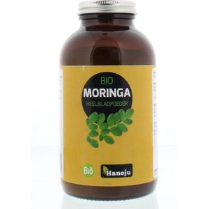 Hanoju Bio moringa oleifera heelblad poeder pot 200 G