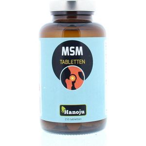 Hanoju - MSM - Mineralenpreparaat - 750 mg - 100% Methyl-Sulfonyl-Methaan