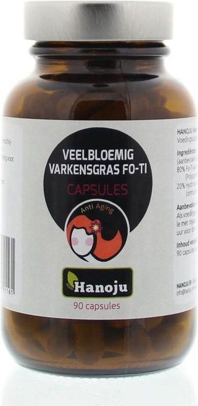 Hanoju Veelbloemig varkensgras fo-ti 90 capsules