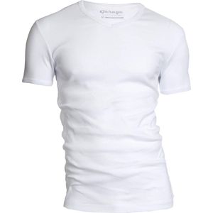 Garage - Basic - T-shirt - Wit - Slim-fit - Katoen - Korte Mouw