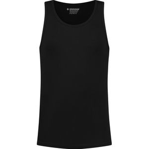 Garage - Stretch Basic Singlet - Zwart - Katoen - Effen