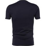 Garage 301 - Semi Bodyfit T-shirt ronde hals korte mouw navy S 100 katoen 1x1 rib