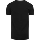 Garage 202 - Bodyfit T-shirt V-hals korte mouw zwart S 95 katoen 5 elastan