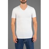 Garage 202 - Bodyfit T-shirt V-hals korte mouw zwart S 95 katoen 5 elastan