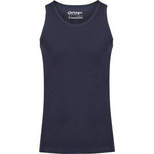 Garage 401 - Singlet Semi Bodyfit Ronde Hals - Navy - 100% Katoen