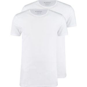 Garage 0221 - Bio-Cotton Bodyfit 2-pack T-shirts Korte Mouw Wit
