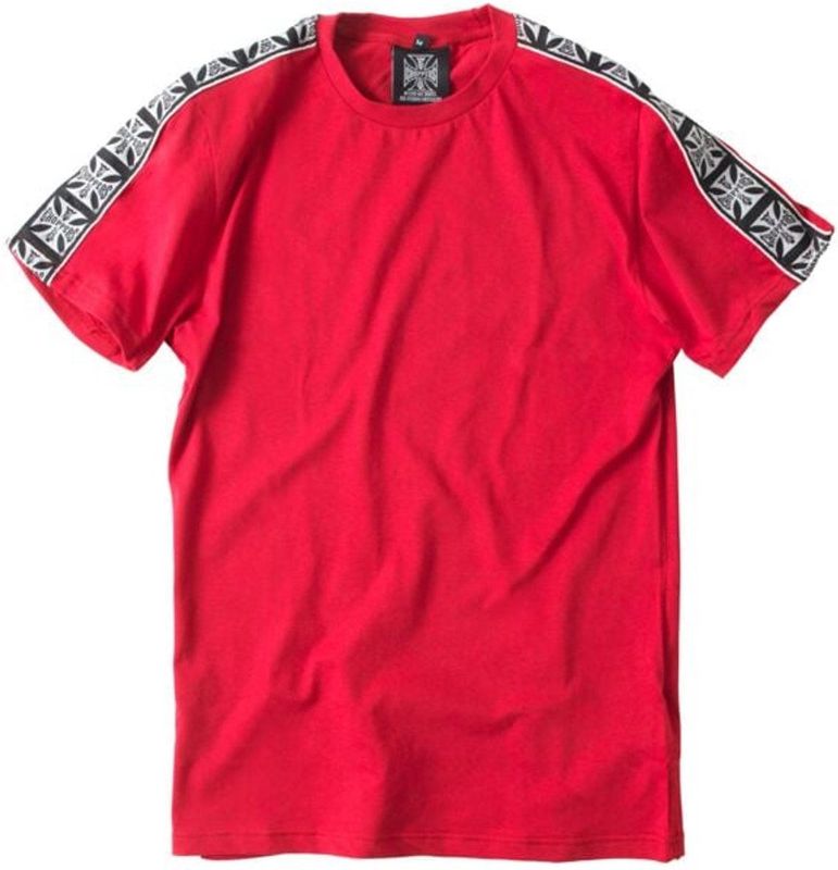 West Coast Choppers - WCC Taped T-shirt - Rood - Katoen - Heren