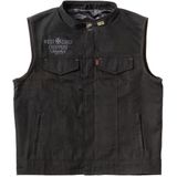 West Coast Choppers - 13 1/2 Vest - Zwart - Canvas
