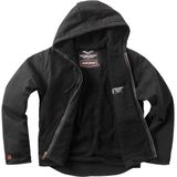 Jassen - Zwart - Canvas - Met Sherpa Futter En Isolatie